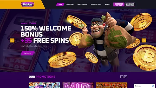 slots plus casino home