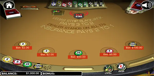 vegas strip blackjack revew image